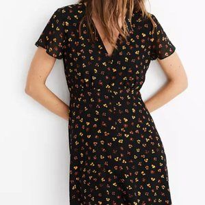 Madewell Silk Button-Front Swing Dress P8